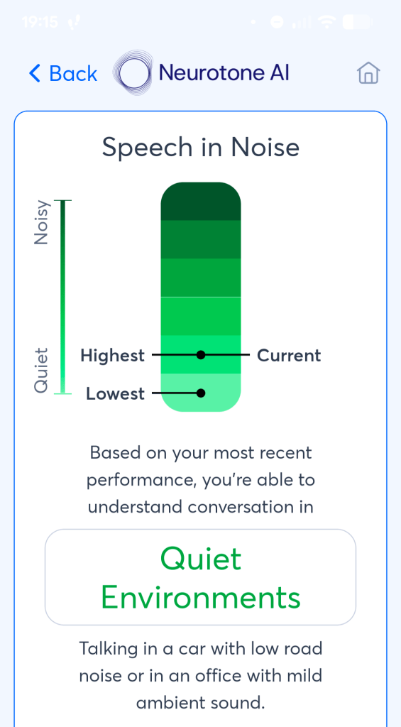 progress bar from Lace AI Pro app