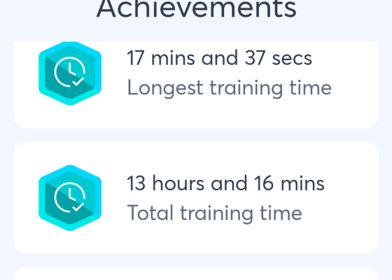 achievement screen from the Lace Ai Pro app.
